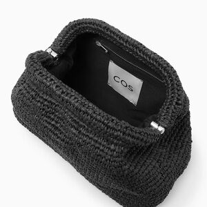COS Black Woven Clutch NWOT
